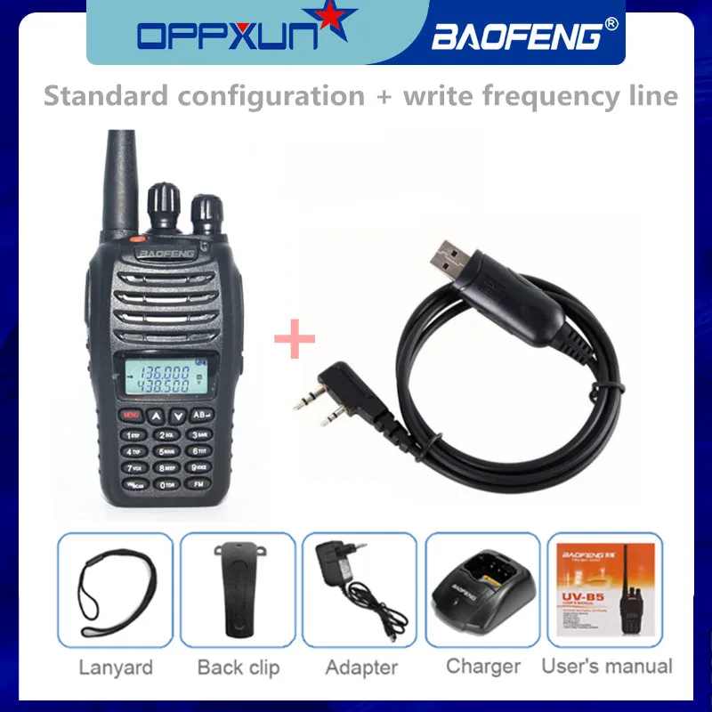 Baofeng UV-B5 иди и болтай Walkie Talkie “иди UVB5 двухдиапазонный УКВ 5 Вт 99CH fm-передатчик