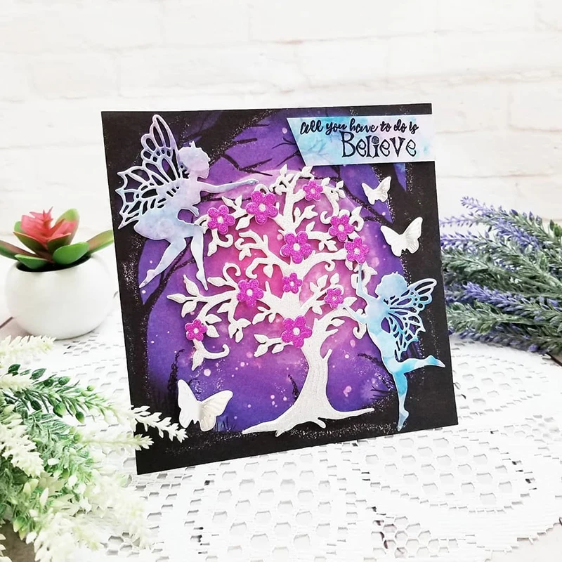 Ангел комбинация ремесло металлическая рамка шаблоны Скрапбукинг тиснение