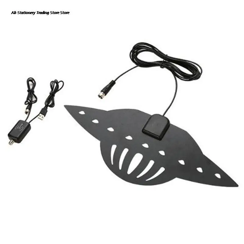 Антенна для ТВ усиленная 80 миль УКВ/УВЧ HD | Электроника