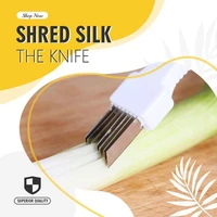 shred silk the knife gadget tool onion cutter peeler scallion knife shredder slice vegetable kitchen cutlery 1pc scallion cutle
