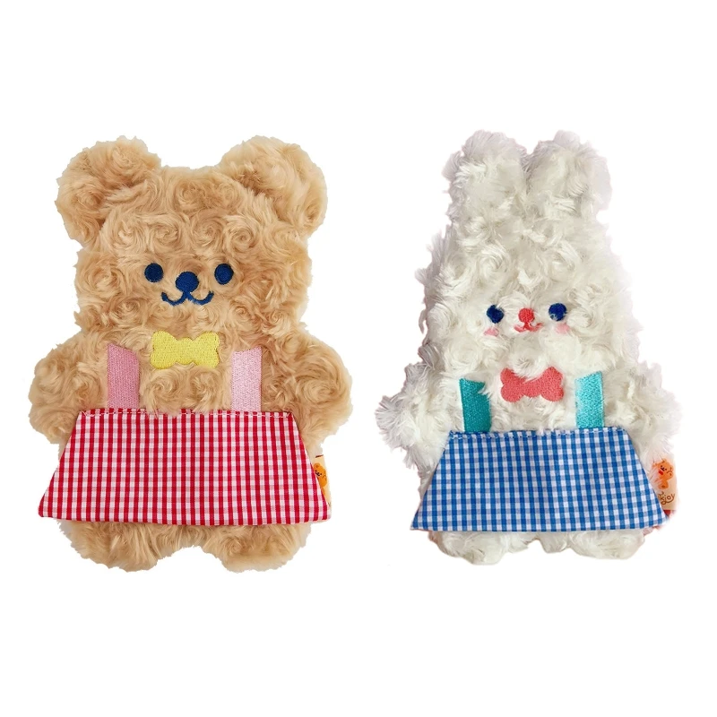 

Kawaii Cute Cartoon Pencil Case Plush Bag for Girls Boys Zipper Makeup Purse Pouch Stationary Dropship