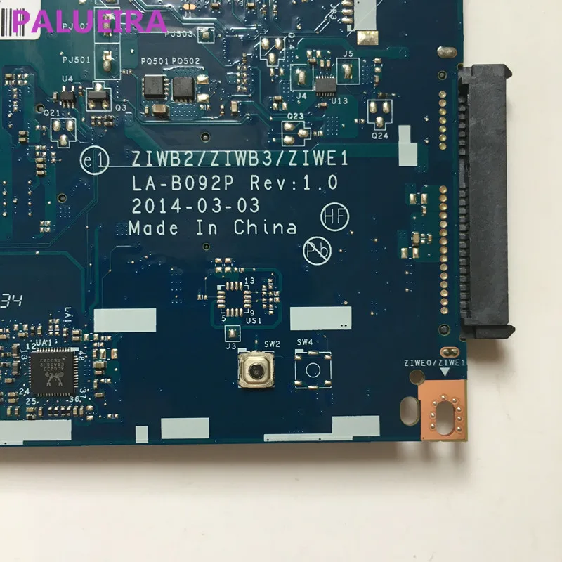 PALUBEIRA LA-B092P для Lenovo B50-70 B50-80 305-15IBD материнская плата ноутбука (для Celeron 2957U CPU)