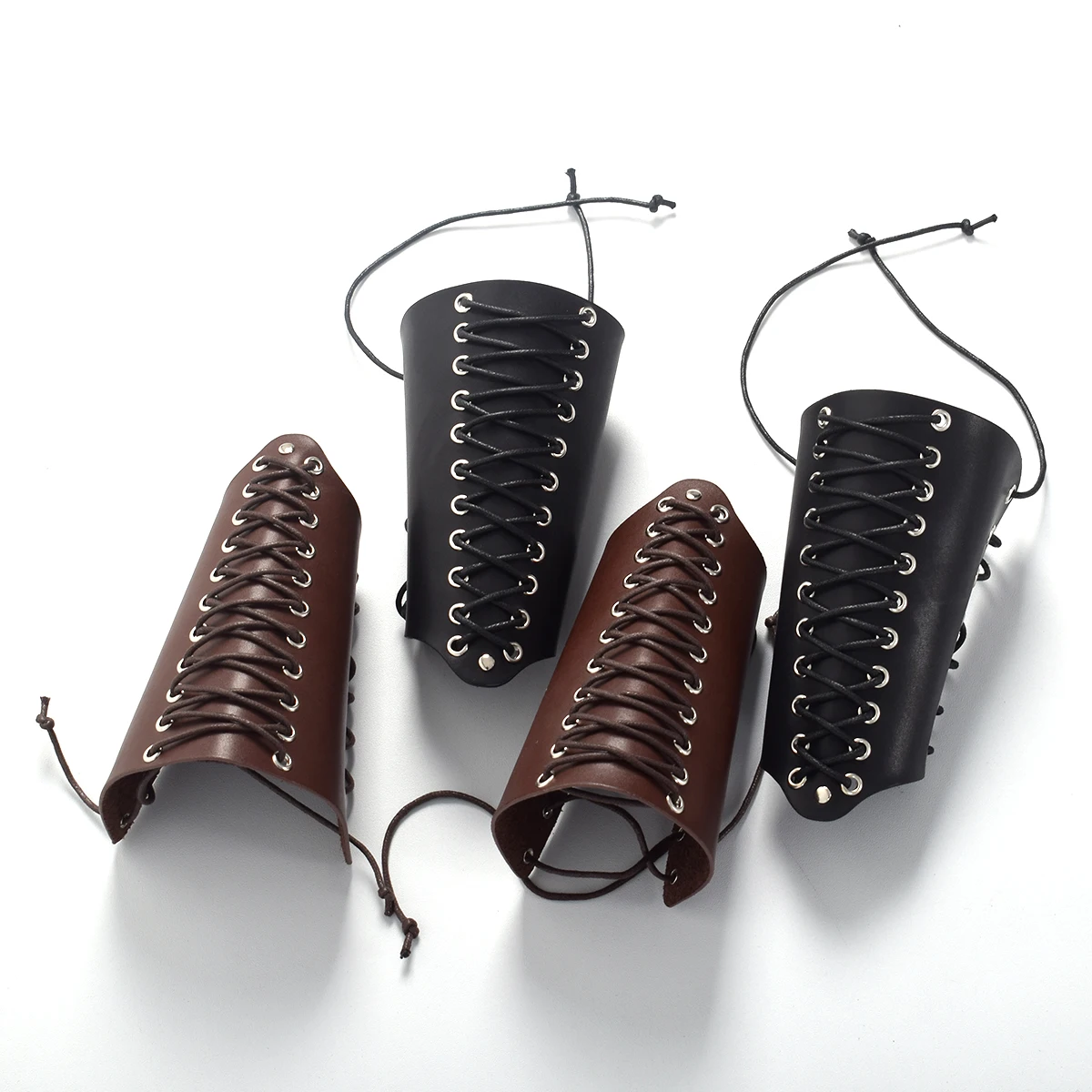 

Мужские кожаные широкие манжеты, манжеты, манжеты на завязках, регулируемые