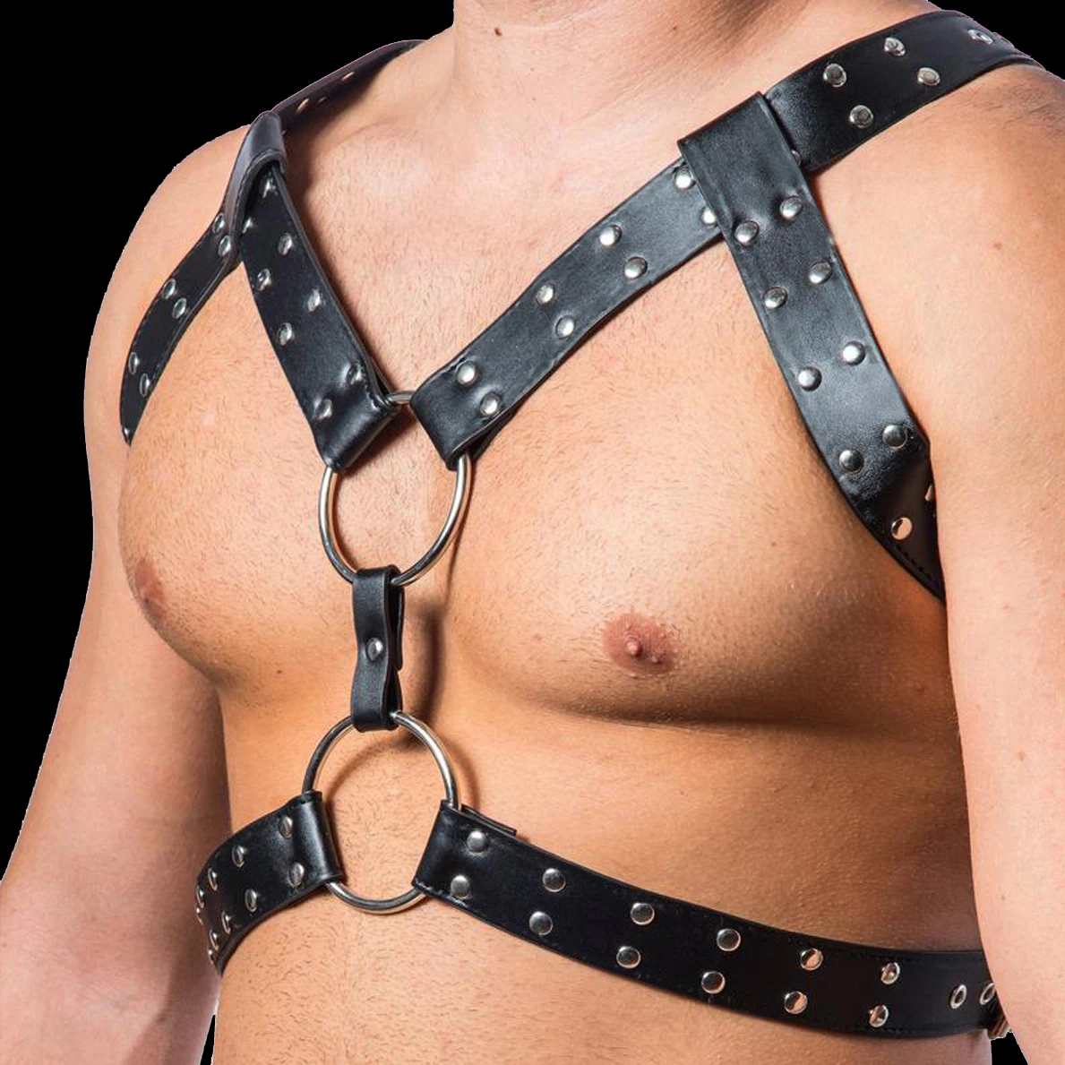 

Punk Men Adjustable Leather Corset Belt Harness Erotic Gay Belts Flirting Sexual Bdsm Shoulder Muscle Strap Goth Suspenders