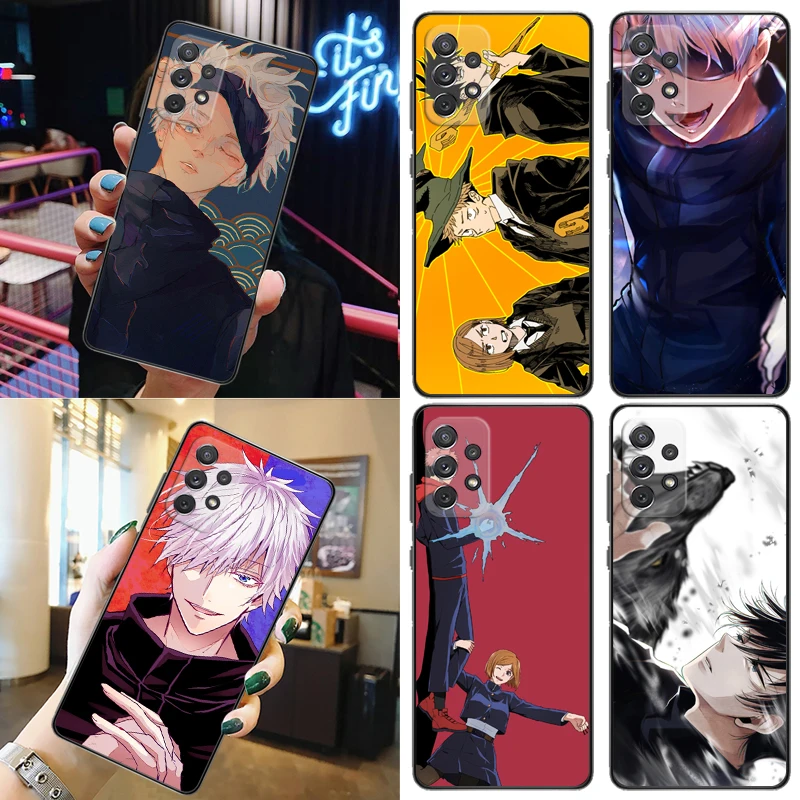 

Jujutsu Kaisen Sukuna Yuji Itadori Satoru Gojo Fushiguro Megumi Phone Case For Samsung Galaxy A52 A72 5G 4G Coque Cases