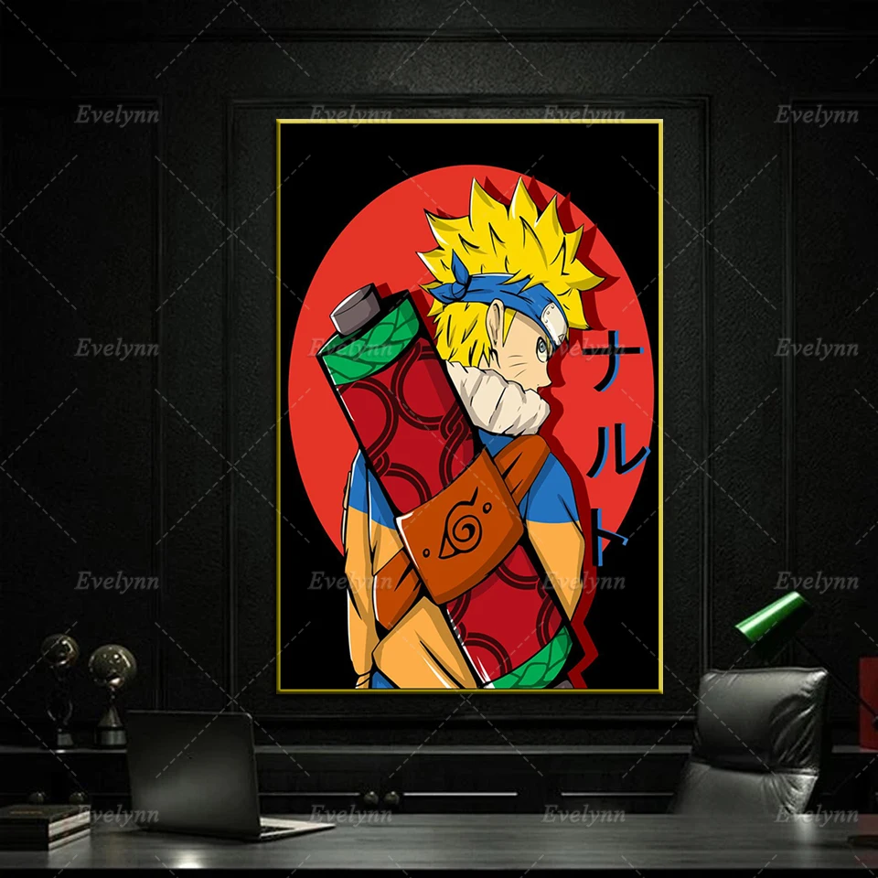 

Naruto Uzumaki Japan Anime Canvas Poster Modern Living Room Cuadros Wall Painting Nordic Home Bedroom Decor Print Pictures Gift