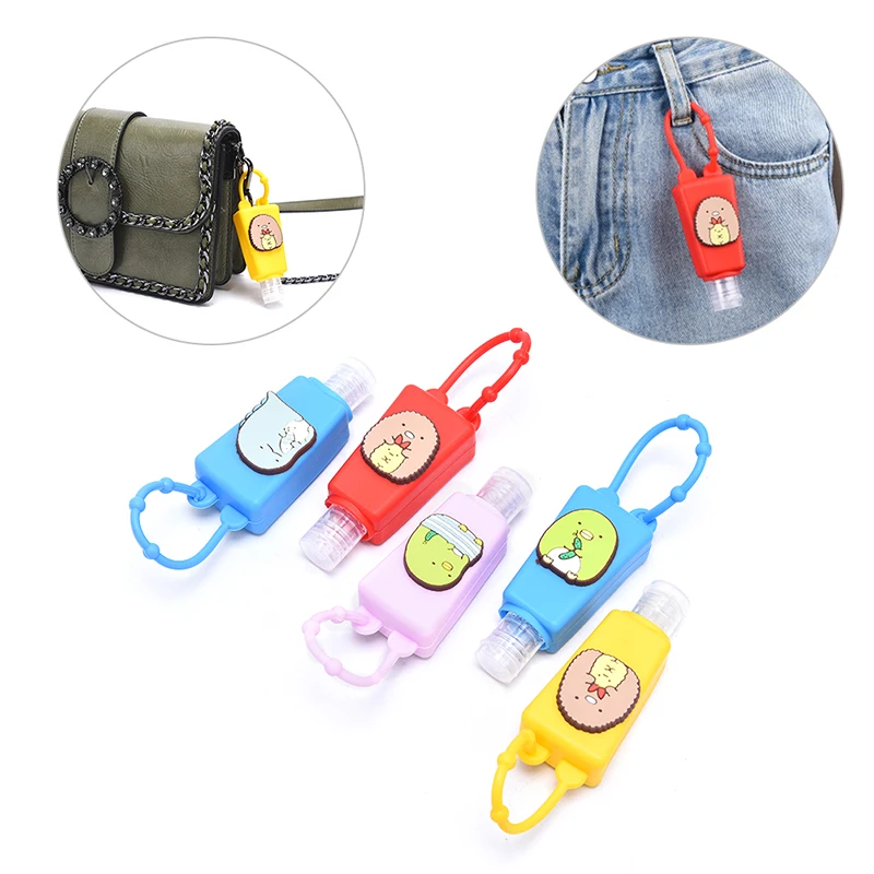 

30ml Silicone Pocketable Cartoon Waterless Bath Body Works Hand Sanitizer Antibacterial Holder With Empty Bottle