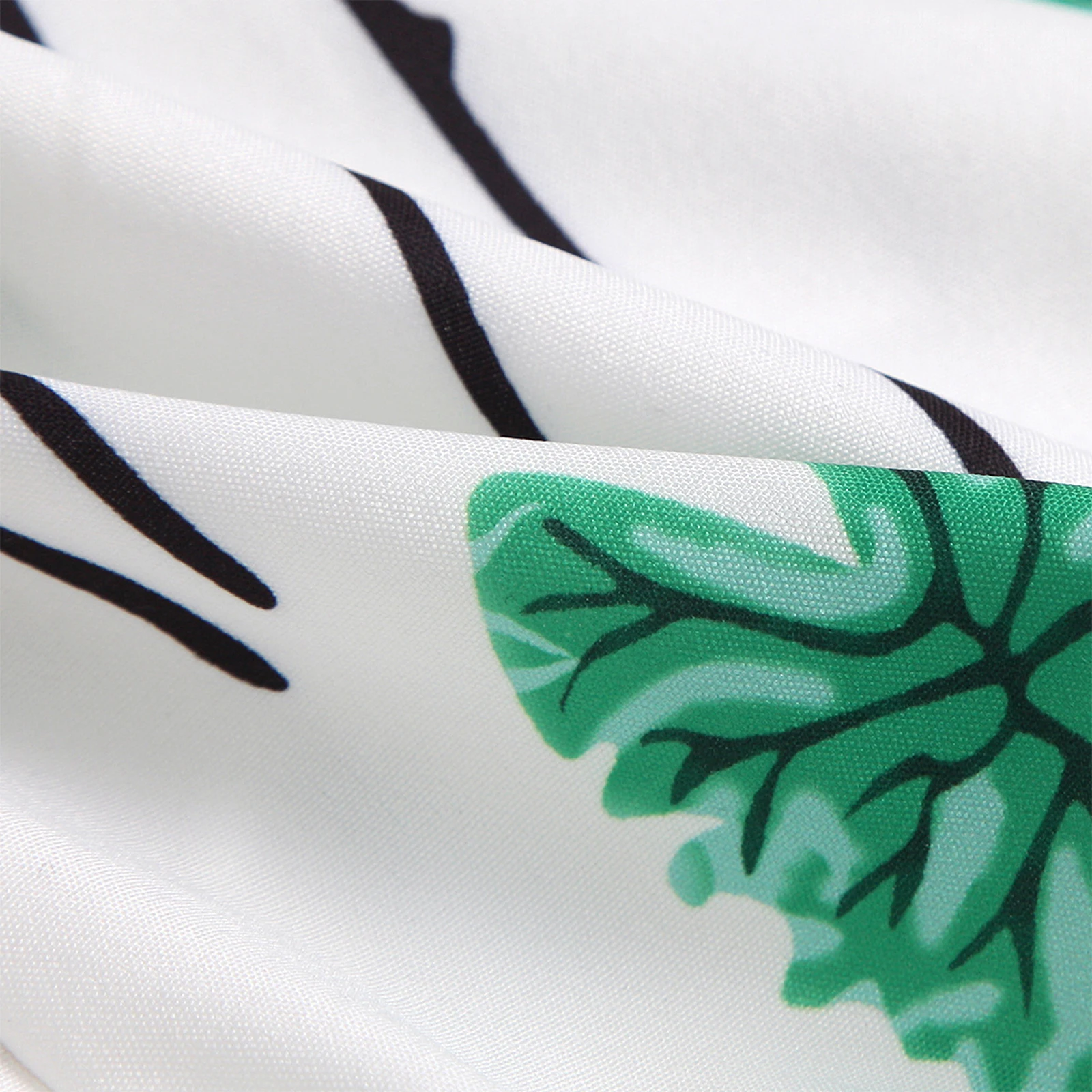 

Newborn Baby Girl Summer Romper, Casual Sleeveless Backless Plant Print Square Neck Playsuit