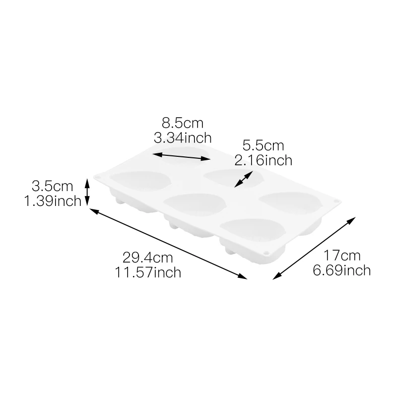 Силиконовая форма для торта 6 отверстий 3D листьев выпечки десертов инструменты