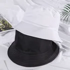 Панама унисекс, однотонная шляпа в стиле хип-хоп, черная, летняя, для велоспорта, рыбалки