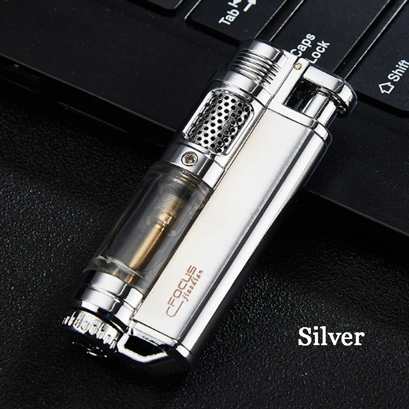 зажигалка турбо гаджеты для мужчин факфонарь ная креативная ветрозащитная