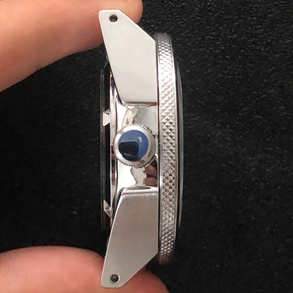 Чехол для часов в стиле самурая для механизмов NH35/NH36 из нержавеющей стали с сапфировым кристаллом и аксессуарами