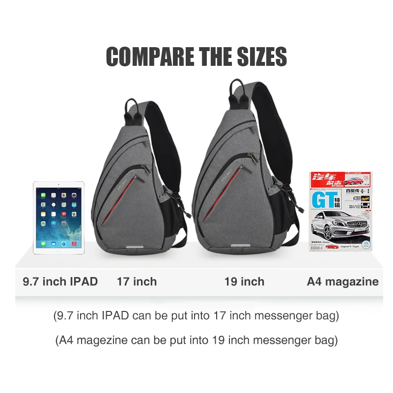 

Mixi Men One Shoulder Backpack Women Sling Bag Versatile Fashion Bag Cycling Sports Travel USB Boys Student School University