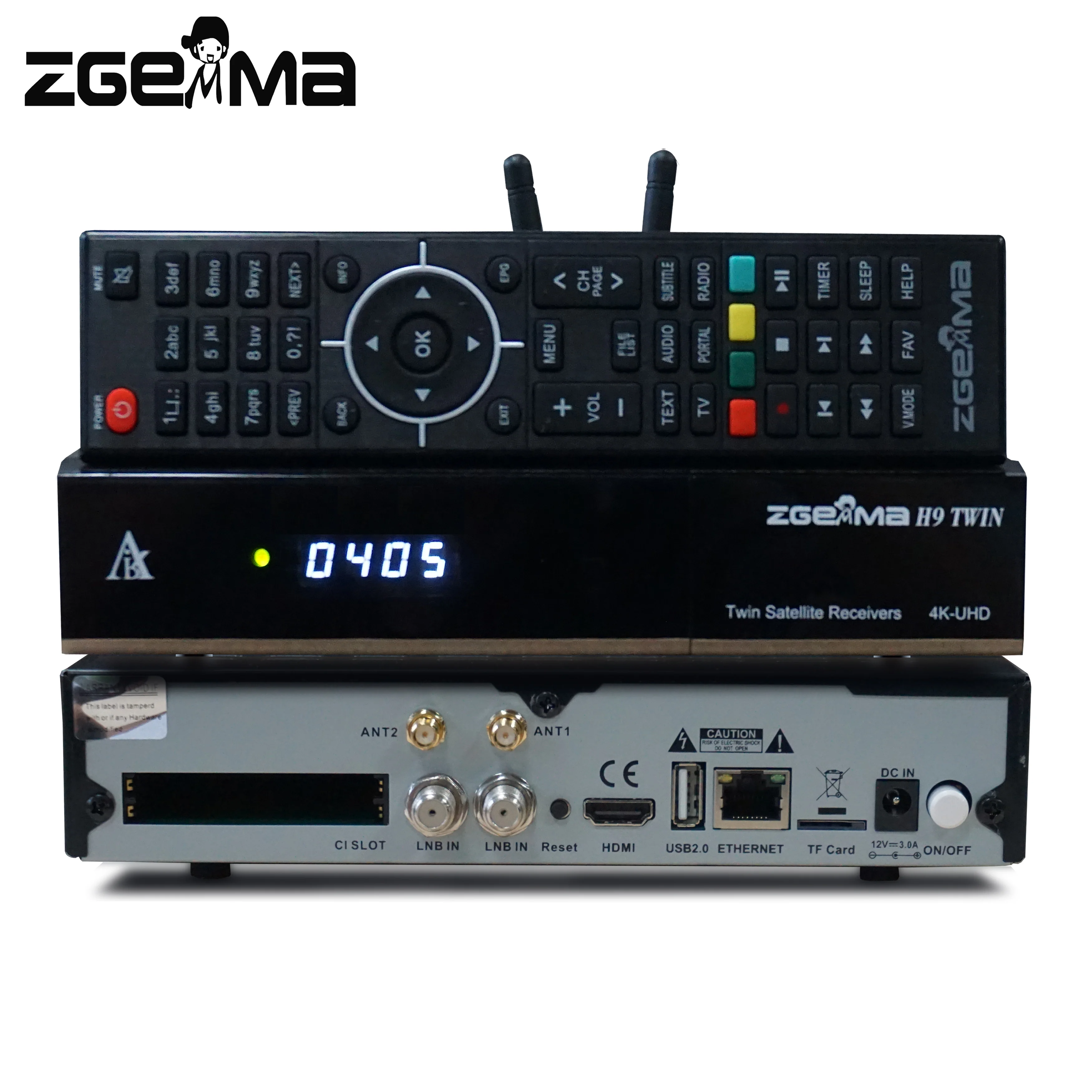 2 шт./лот в формате 4K UHD Zgemma H9 односпальный Комплект белья из * CI + Linux E2 DVB S2X IPTV TWIN
