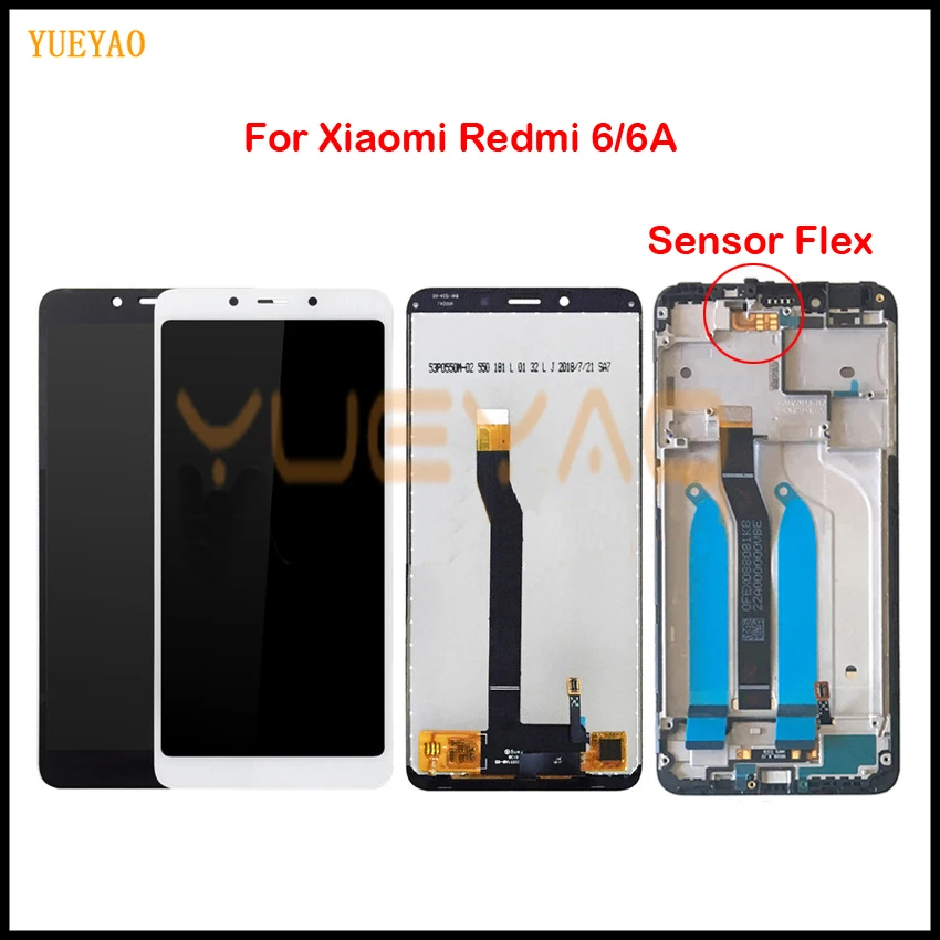 5 45 &quot1440*720 ЖК + рамка для Xiaomi Redmi 6 ЖК-экран Замена 6A ЖК-сборка | Мобильные телефоны и