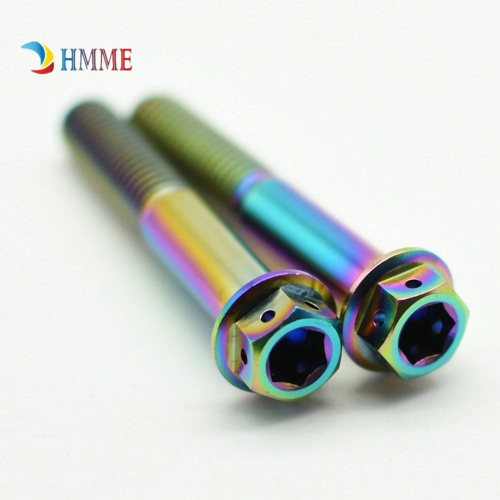 6 шт. M6 M6x10 50mm для мотоцикла Ti Болт титановые болты сделай сам цветной двигатель