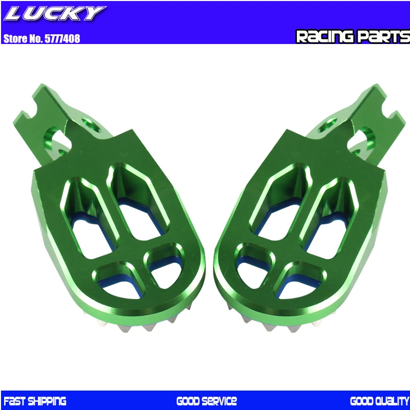 Заготовка CNC MX подножки педали Подставки из нержавеющей стали для KAWASAKI KXF250 KX250F 2006