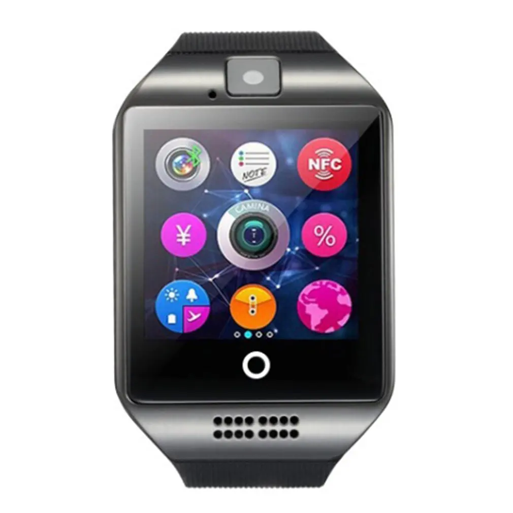 

Bluetooth Смарт-часы Q18 с камерой Facebook Whatsapp Twitter Sync SMS Смарт-часы с поддержкой SIM-карты TF для IOS Android Sport 2g