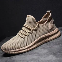 2021 spring summer new mens sports shoes breathable mesh casual vulcanized shoes lace up trend sneakers mens shoes