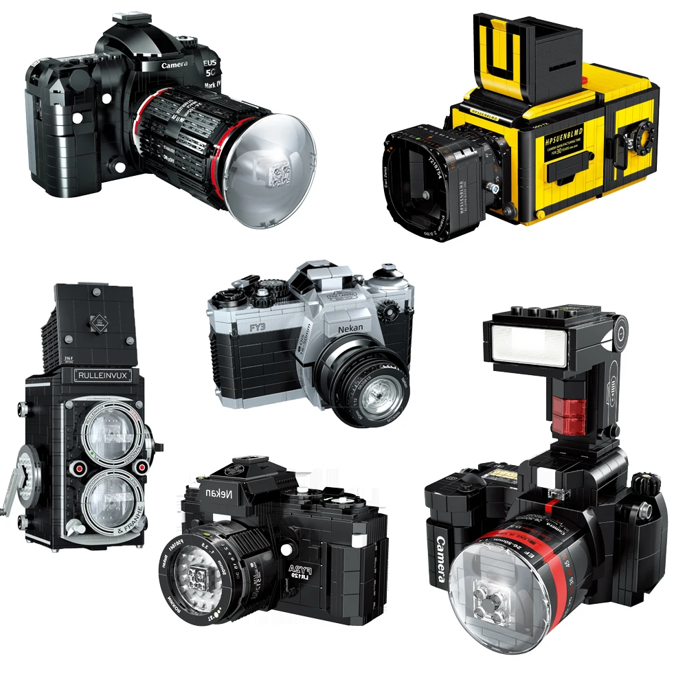 

Креативная модель мини-цифровой камеры MOC, набор строительных блоков, набор деталей для сборки, игрушки для детей, подарок HK6018 316F EUS6C FY3