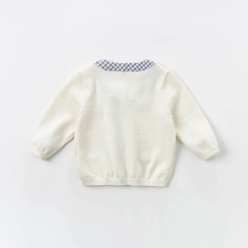 Детский трикотажный кардиган DBS12701 хлопковый свитер для маленьких мальчиков на