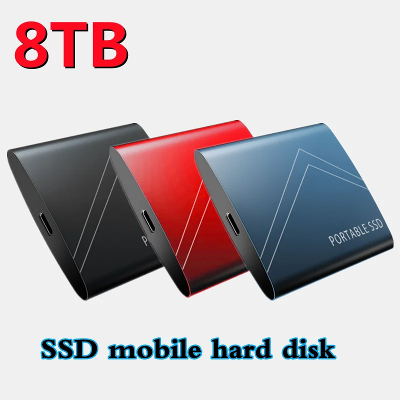new  8TB 6TB 4TB External SSD 2TB  Mobile Solid State Hard Drive USB 3.1 External SSD Typc-C Portable Hard Drive ssd