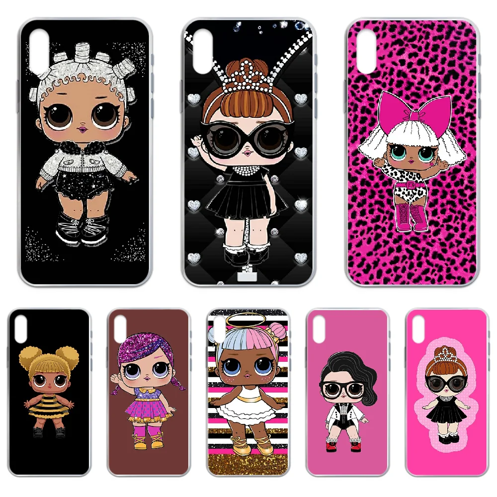 Lol dolls чехол для iphone 4 4S 5 5C 5S 6 6S PLUS 7 8 X XR XS 11 PRO SE 2020 MAX прозрачный чехол|Чехлы-накладки|