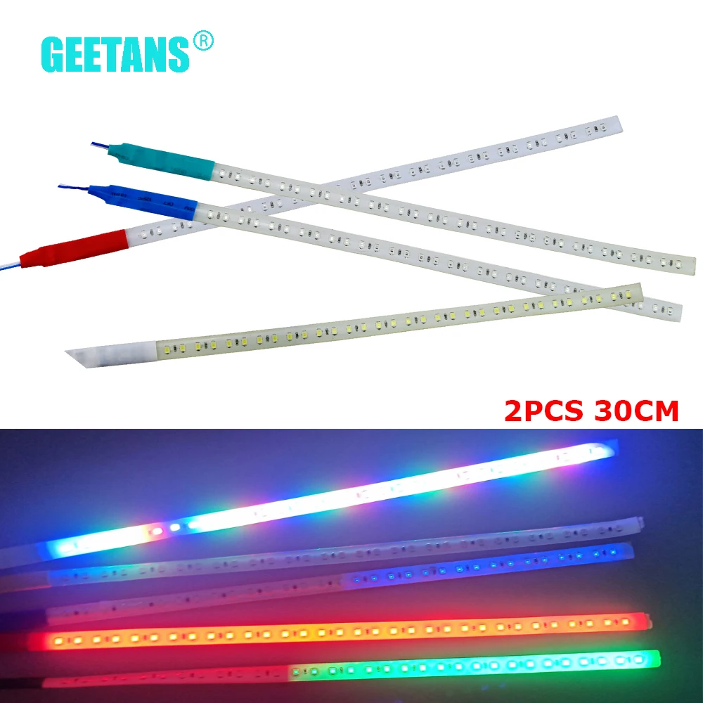 Geetans COB 2 шт. 30 см 60 светодиодный DRL автомобильный стробоскопический стробоскоп
