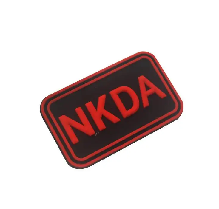 Не известные противоаллергенные нашивки NKDA из ПВХ резиновые военные с крючком