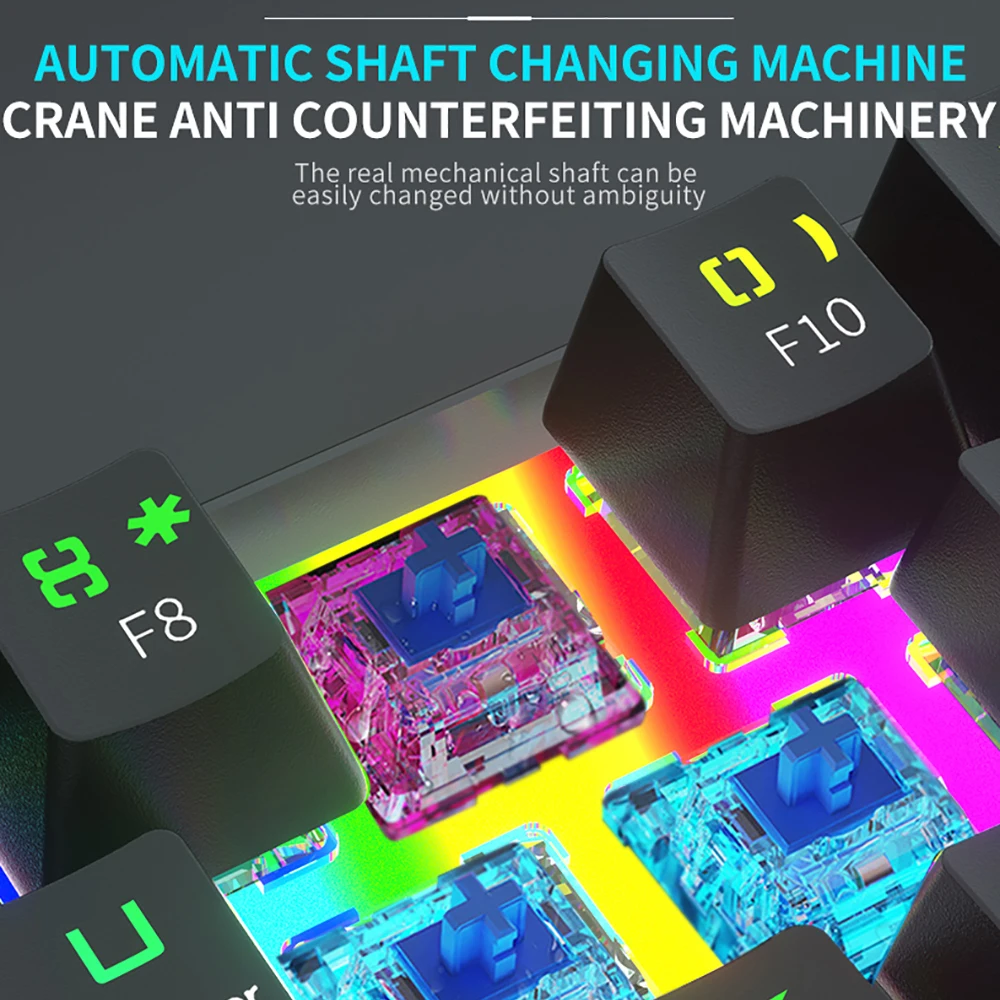 61 key mechanical keyboard usb wired bluetooth led backlit axis pbt mechanical keyboard optical switches for tablet desktop free global shipping