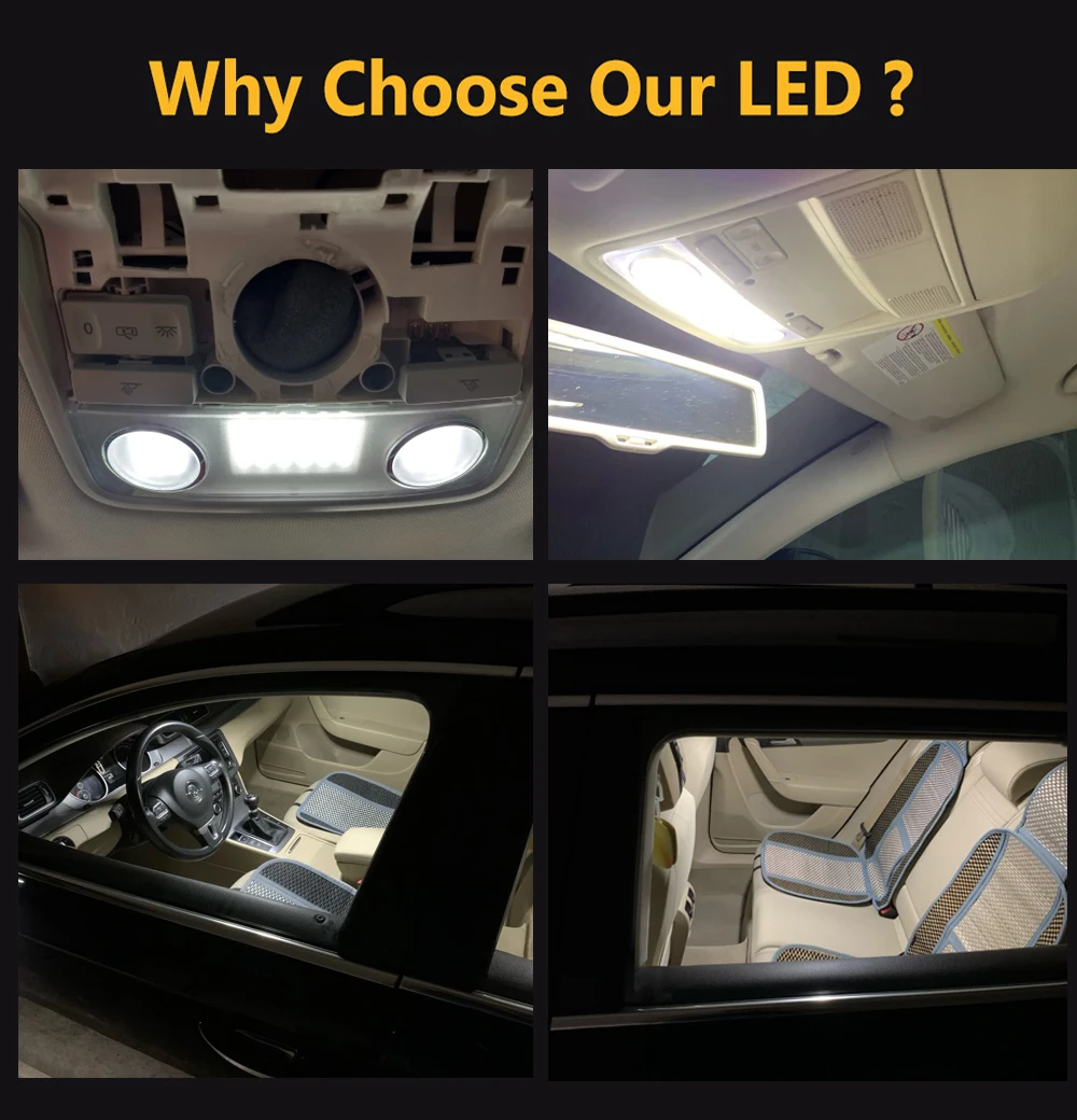 Светодиодный салона Купол светильник крыши лампы для чтения VW Golf 4 5 6 Plus Passat CC B6 B7 3C