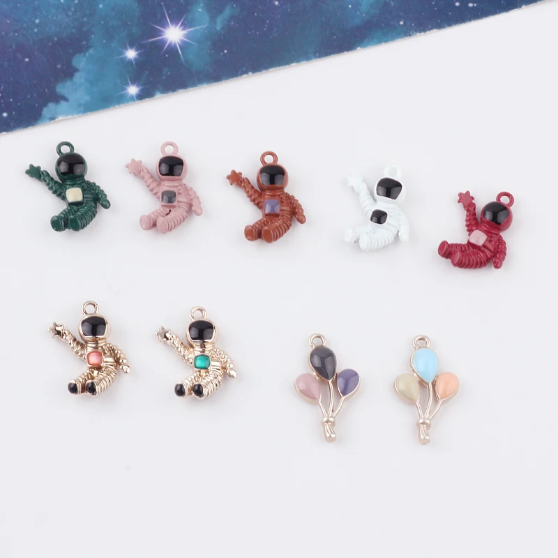 10 шт. популярный модный материал ручной работы мини мультяшный астронавт