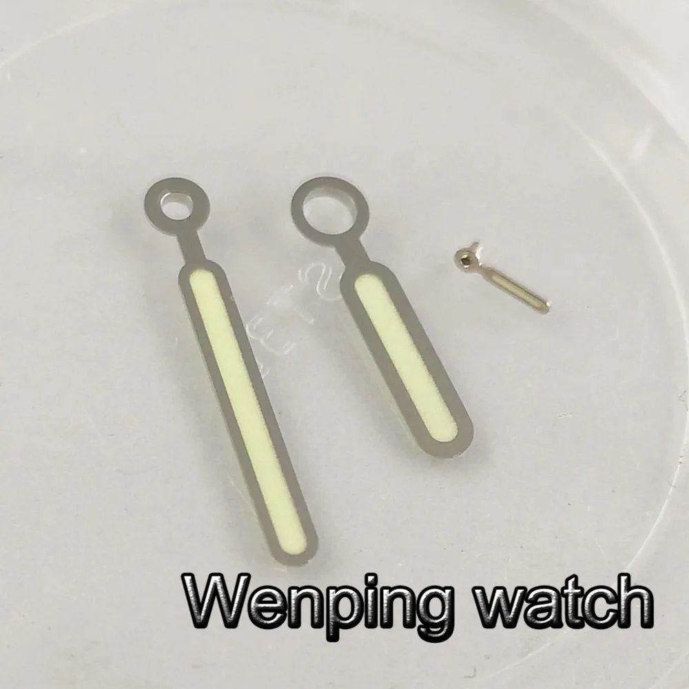 Bliger серебряные часы стрелки зеленый светящийся подходит для ETA 6497 6498 sea gull 3600 3620