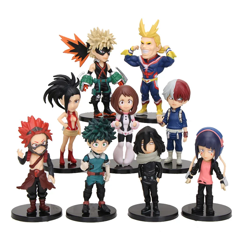 

9pcs/set My Hero Academia Figure Midoriya Izuku Shouto Todoroki Bakugou Katsuki Kirishima Eijiro Boku No Hero Academia Figure