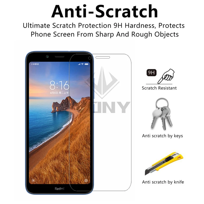 2 шт. защитное стекло Redmi 7a Защита экрана для Xiaomi закаленное Xiomi Xaomi Redmi7a Redmi7 7 A A7