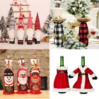 1 шт. Рождественская Крышка для винной бутылки, Рождественское украшение, посуда с Санта-Клаусом для рождественской вечеринки, украшение, поставка, новогодний подарок, новый год 2022