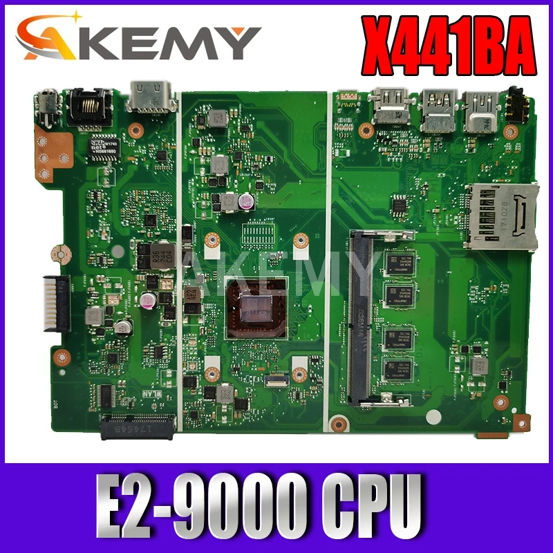 

Akemy For ASUS X441BA Laotop Mainboard X441B X441BA Motherboard with E2-9000 CPU 4G RAM