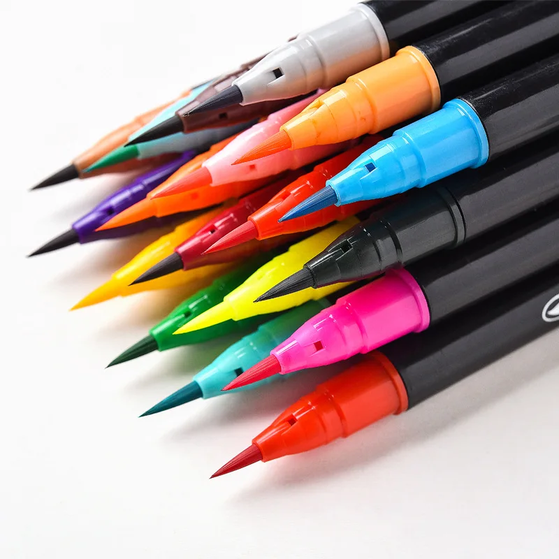 

Soft Tip Watercolor Pencil Set Children Kindergarten Elementary School Students Washable Color Pencil Soft Painting Brush