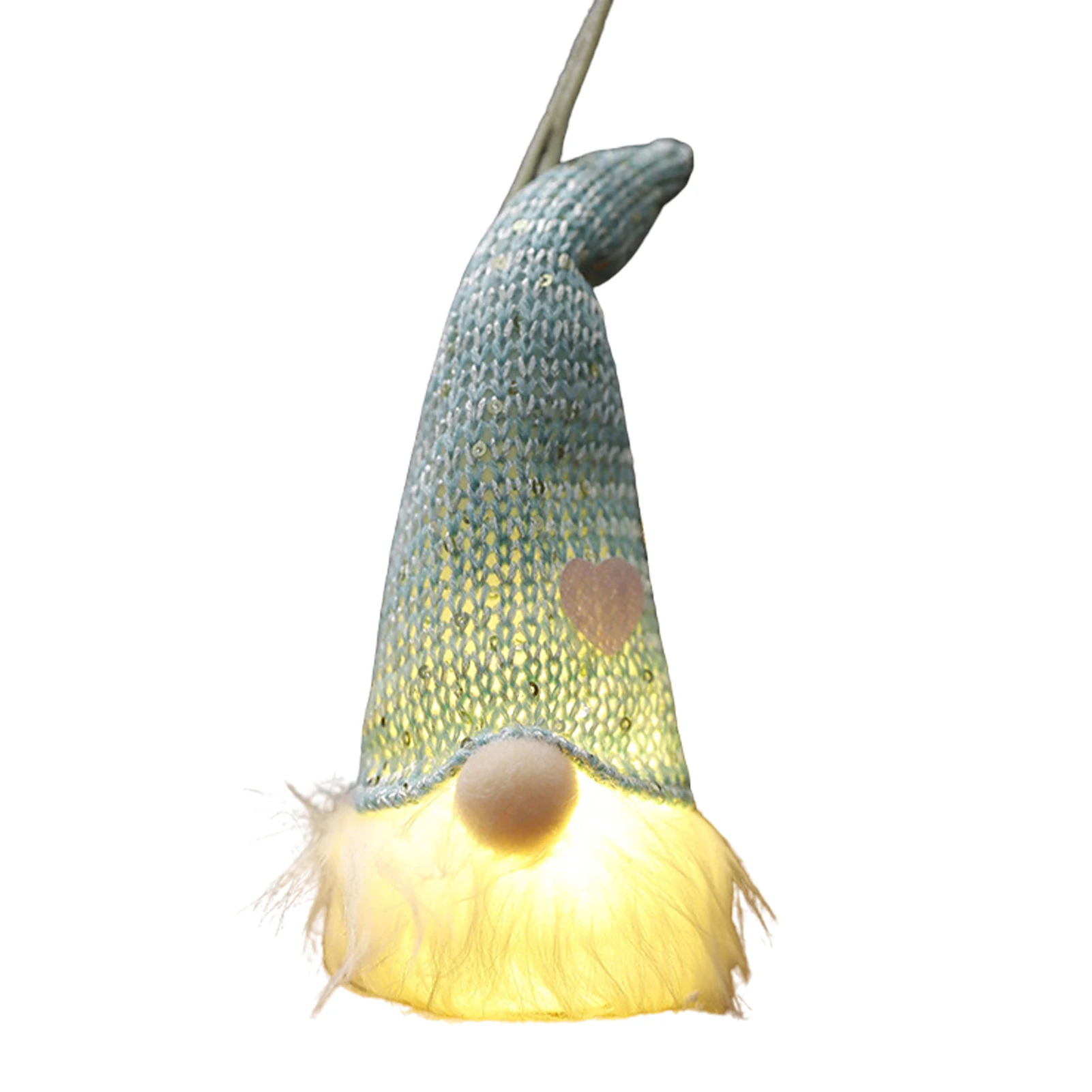 

Handmade Christmas Gnome Doll Light Up Christmas Gnome Party Decor Swedish Tomte With LED Light