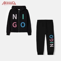 nigo childrens 3 14 year old letter print loose coat and trousers set nigo36751