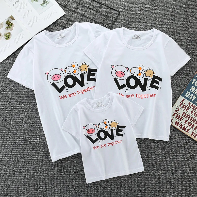 Одинаковая семейная одежда наряды для папы матери дочери сына рубашка рук мамы и