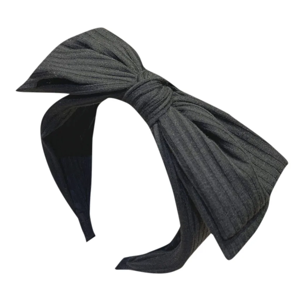 Однотонные резинки для волос с цветочным принтом Модные большим бантом