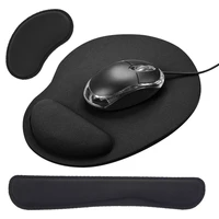 universal ergonomic wrist rest mouse pad keyboad tray with non slip base memory foam mousepad for typing office gaming pc laptop