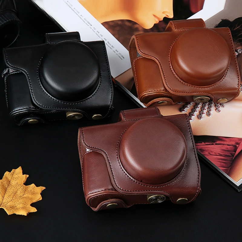 Из искусственной кожи Камера чехол сумка для цифровой камеры Olympus OM-D E-M10 EM10 Mark II III