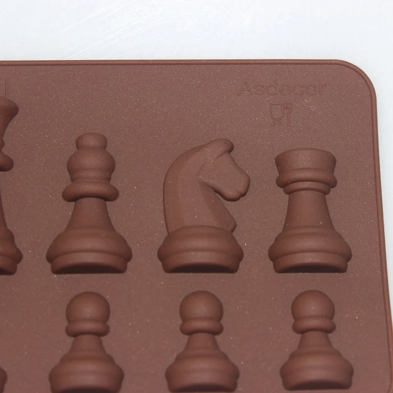 16 полости Международный в форме шахмат форма для охлаждения шоколада сахарный