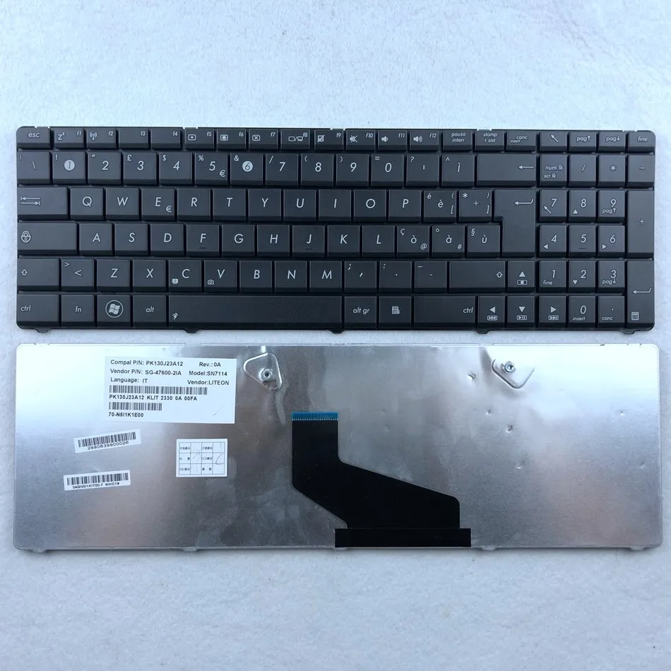 Итальянская Клавиатура для ноутбука ASUS K53U K53T X53U K53Z K53B K53BR X53BY K53TA K53TK K73BY K73T K73B K73TA X73B