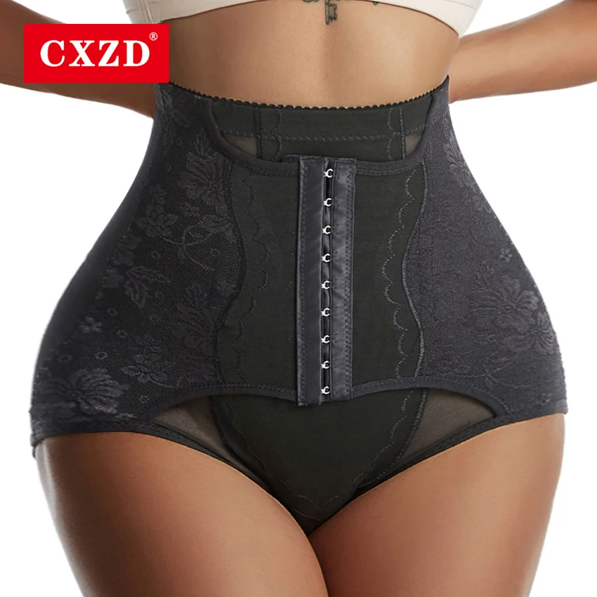 

CXZD Womens Tummy Control Waist Trainer Corset Butt Lifter Shapewear High Waist Body Shaper Briefs Slim Girdle Panties with Hook