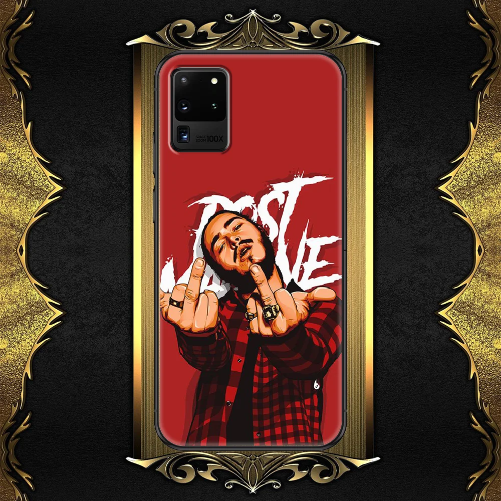 Чехол для телефона Post Malone Beerbongs Samsung Galaxy Note 4 8 9 10 20 S8 S9 S10 S10E S20 Plus UITRA Ультрачерный