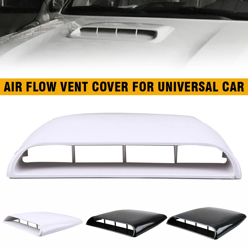 

1pc Universal Air Outlet Cover Decoration Universal Car Hood Scoop Air Flow Intake Vent Cover Car Styling Accessories