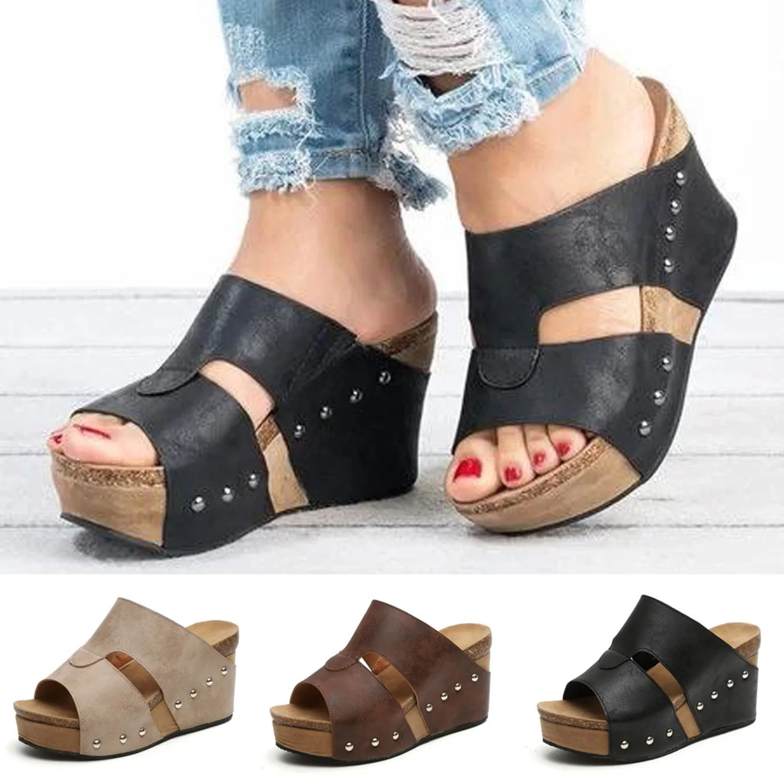 SAGACE Женская размера плюс Сандалии в богемном стиле повседневные туфли на